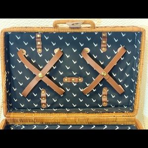 Grey Goose Wicker Picnic Basket